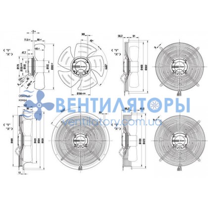 Вентилятор Ebmpapst A3G400-AA37-82 осевой
