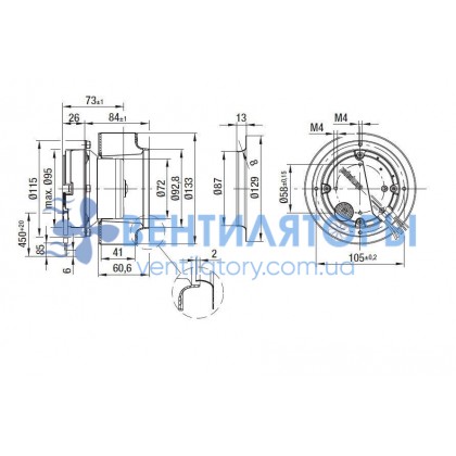 Вентилятор Ebmpapst R3G133-AE07-02 центробежный EC Вентилятор Ebmpapst R3G133-AE07-02 центробежный EC