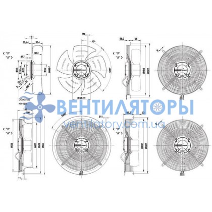 Вентилятор Ebmpapst S3G450-KA14-71 осевой Вентилятор Ebmpapst S3G450-KA14-71 осевой