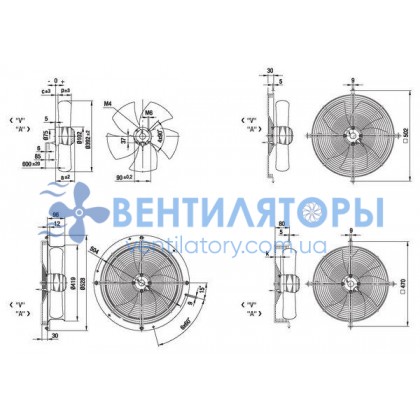 Вентилятор Ebmpapst S4E420-BU03-30 осевой