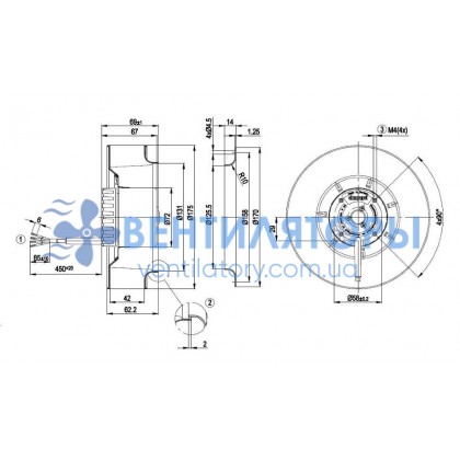 Вентилятор Ebmpapst R1G175-AF29-04 центробежный EC Вентилятор Ebmpapst R1G175-AF29-04 центробежный EC