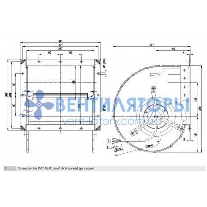 Вентилятор Ebmpapst D4E200-CA02-02 центробежный Вентилятор Ebmpapst D4E200-CA02-02 центробежный