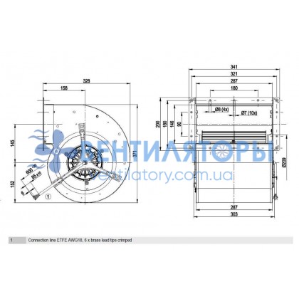 Вентилятор Ebmpapst D4E240-BA01-01 центробежный Вентилятор Ebmpapst D4E240-BA01-01 центробежный