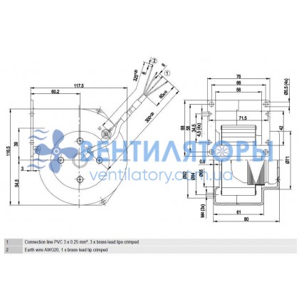 Вентилятор Ebmpapst G2E085-AA01-01 центробежный Вентилятор Ebmpapst G2E085-AA01-01 центробежный