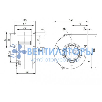 Вентилятор Ebmpapst G2E108-AG63-01 центробежный Вентилятор Ebmpapst G2E108-AG63-01 центробежный