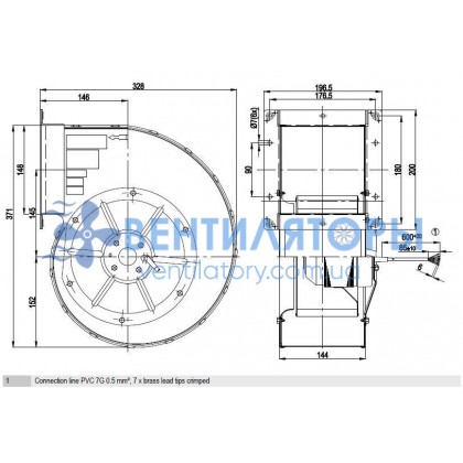 Вентилятор Ebmpapst G4D200-BL12-01 центробежный Вентилятор Ebmpapst G4D200-BL12-01 центробежный