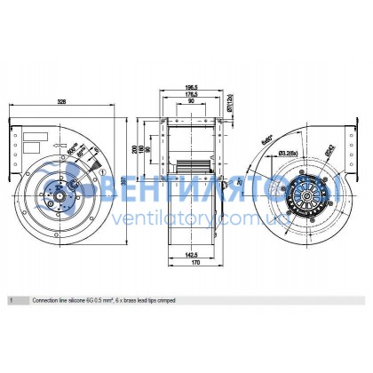 Вентилятор Ebmpapst G4D225-FK10-03 центробежный Вентилятор Ebmpapst G4D225-FK10-03 центробежный