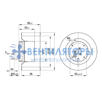 Вентилятор Ebmpapst R1G133-AE03-02 центробежный EC Вентилятор Ebmpapst R1G133-AE03-02 центробежный EC