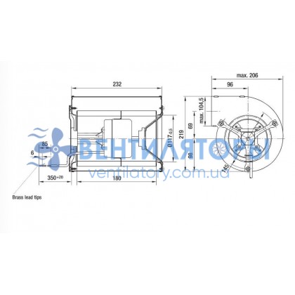 Вентилятор Ebmpapst D1G146-AA33-52 центробежный EC
