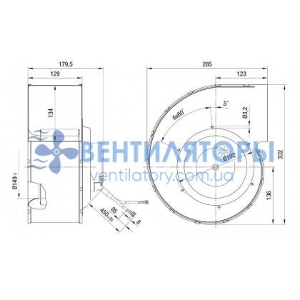 Вентилятор Ebmpapst G3G180-EU60-01 центробежный EC Вентилятор Ebmpapst G3G180-EU60-01 центробежный EC