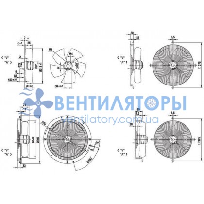 Вентилятор Ebmpapst A4D315-AP10-02 осевой Вентилятор Ebmpapst A4D315-AP10-02 осевой