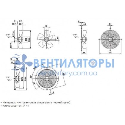 Вентилятор Ebmpapst S4E315-BA05-02 осевой Вентилятор Ebmpapst S4E315-BA05-02 осевой