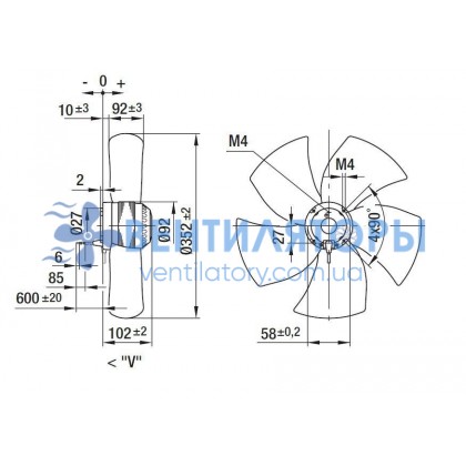 Вентилятор Ebmpapst A4E350-AR06-01 осевой