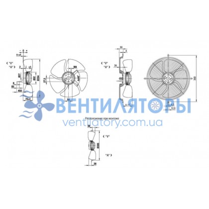 Вентилятор Ebmpapst A4E300-AE20-06 осевой