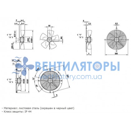 Вентилятор Ebmpapst S4E300-BA01-02 осевой Вентилятор Ebmpapst S4E300-BA01-02 осевой