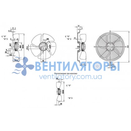 Вентилятор Ebmpapst S4E300-EH26-05 осевой